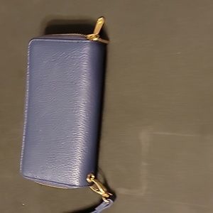 Double zip wallet clutch